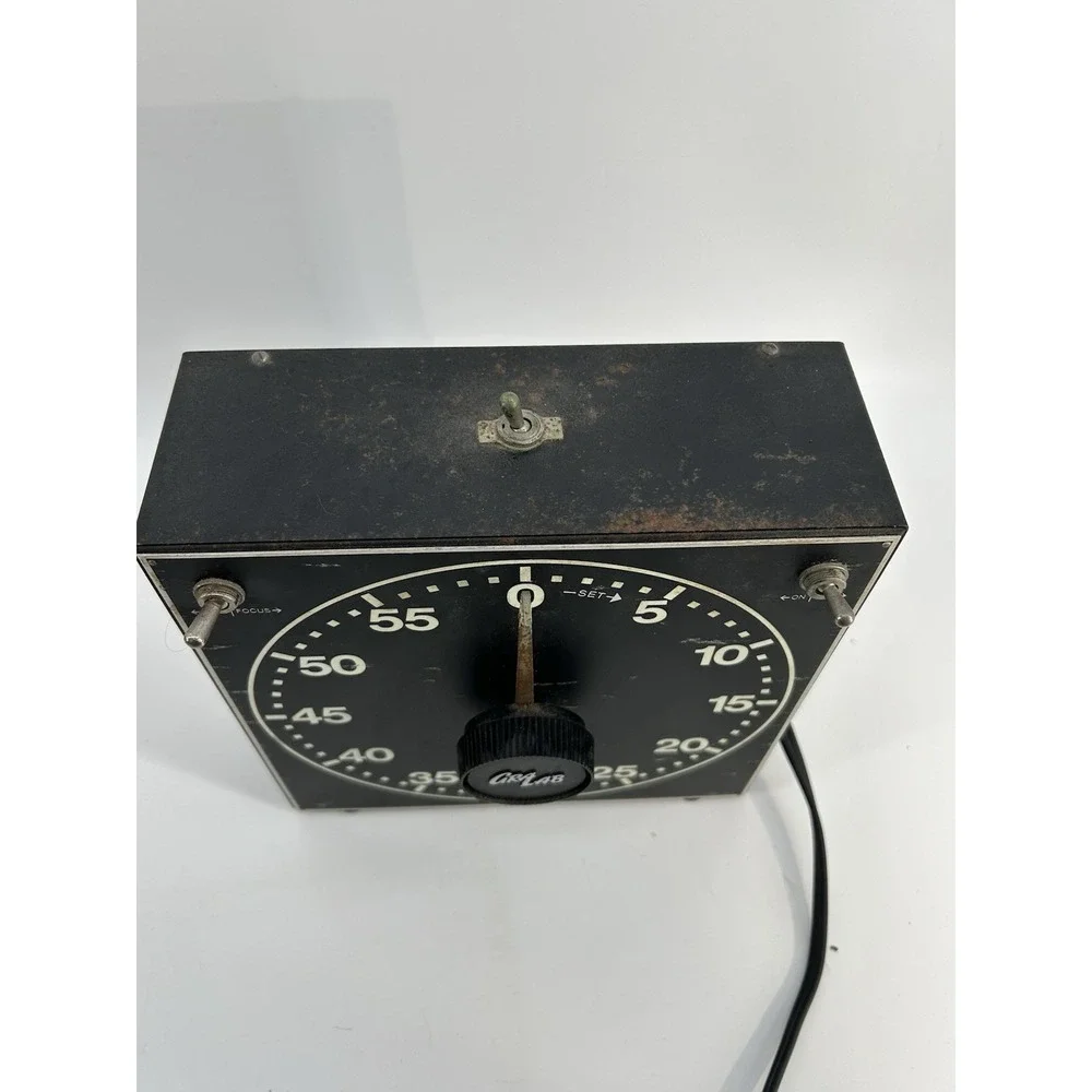 GRALAB Model 300 Darkroom Analog Timer Clean & Tested Buzzer VG Glow In Dark